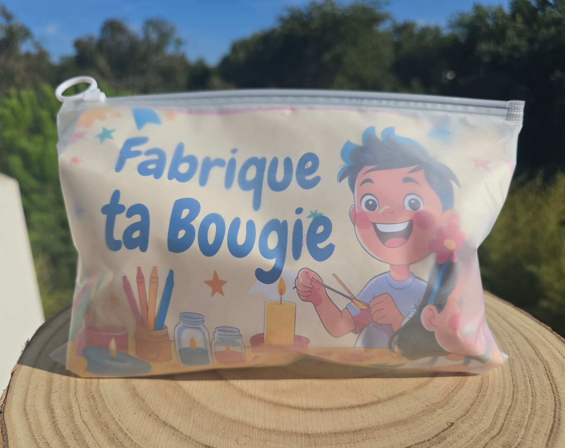 Kit fabrication bougie enfant complet avec moule tortue et parfum de Grasse